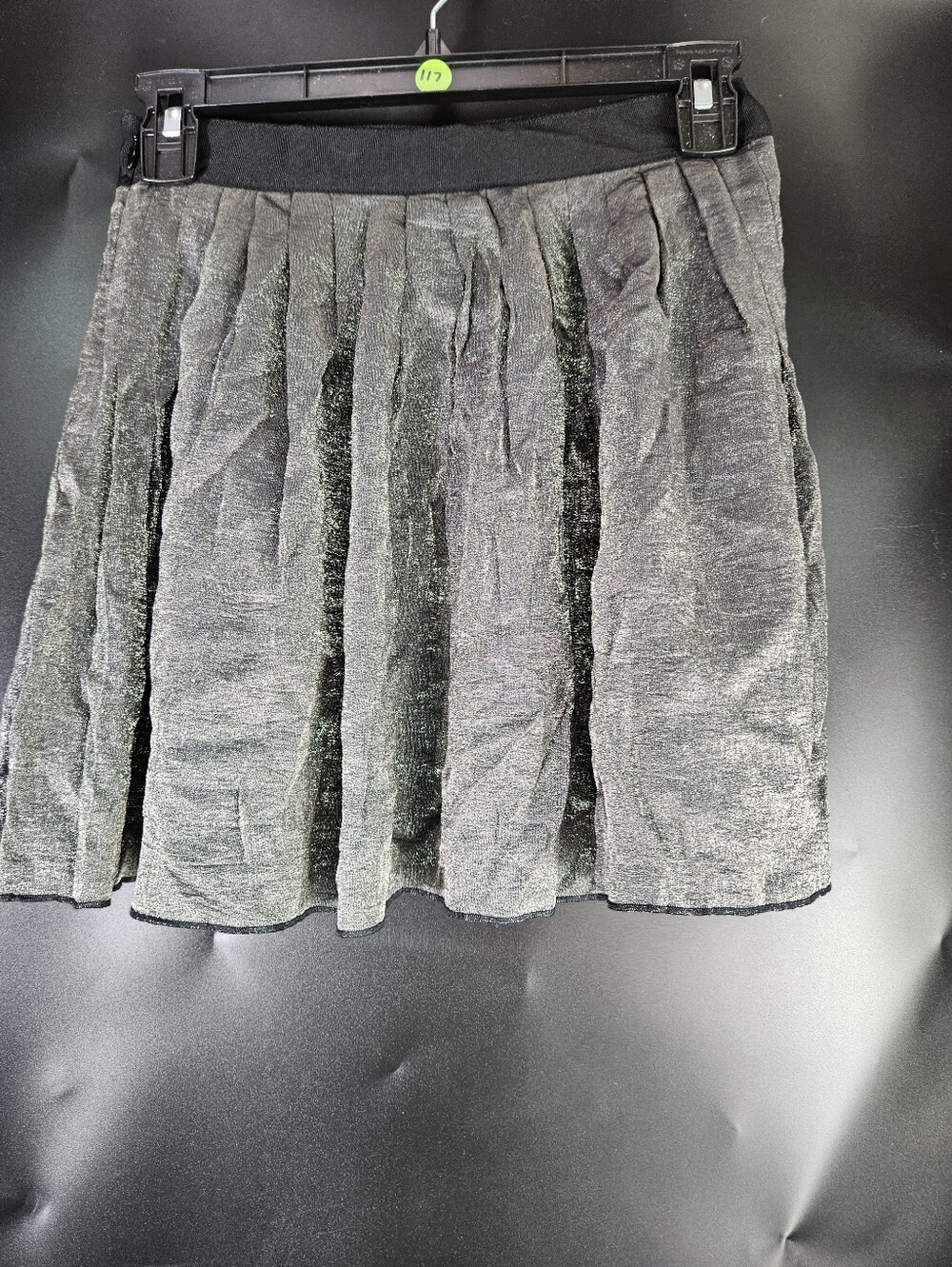 Madewell Mettalic Gray Skirt